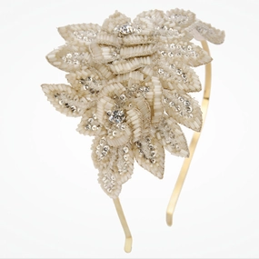 Statement blush vintage rose headdress