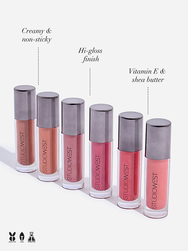 Studiowest Butter Me Up Salmon Pink Lip Gloss P-01 - 4.5 ML