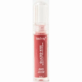 Technic Cosmetics Summer Glazed Kiss Lipgloss - Strawberry Crush High Shine Hydrating Non-Sticky Long-Lasting Finish