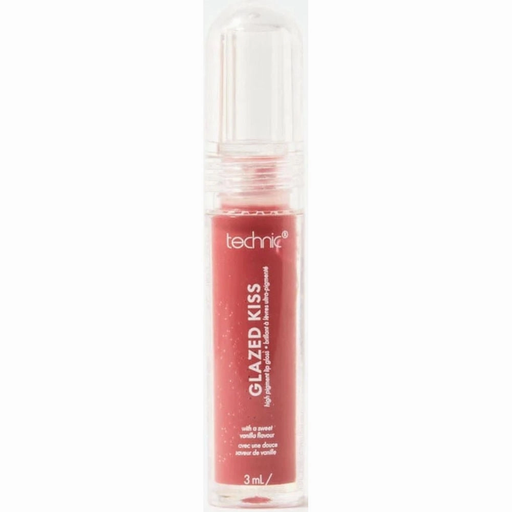 Technic Cosmetics Summer Glazed Kiss Lipgloss - Strawberry Crush High Shine Hydrating Non-Sticky Long-Lasting Finish