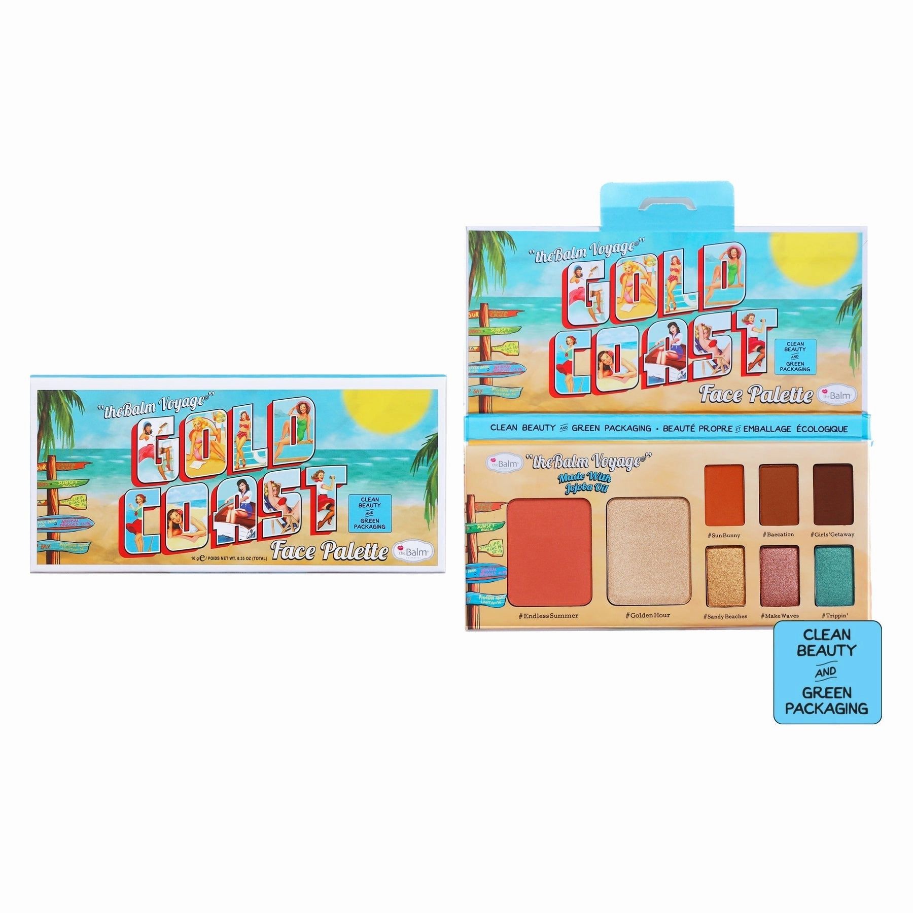 The Balm - Gold Coast Face Palette - Model Roz x theBalm