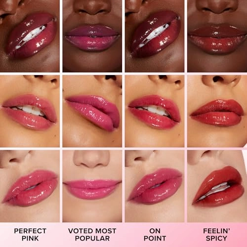 Too Faced Lip Injection Extreme Plumping Clicks | Glossy Lip Plumper, Hydrating   Dewy with Sheer Coverage, Voted Most Popular, 0.05 oz.