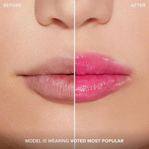 Too Faced Lip Injection Extreme Plumping Clicks | Glossy Lip Plumper, Hydrating   Dewy with Sheer Coverage, Voted Most Popular, 0.05 oz.
