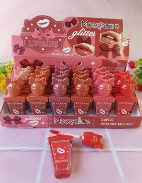Unbeatable Lipgloss Color) Of Cute Lipgloss Style Pigment  (Random High Mocallure Bow Pack  Happy customers 6