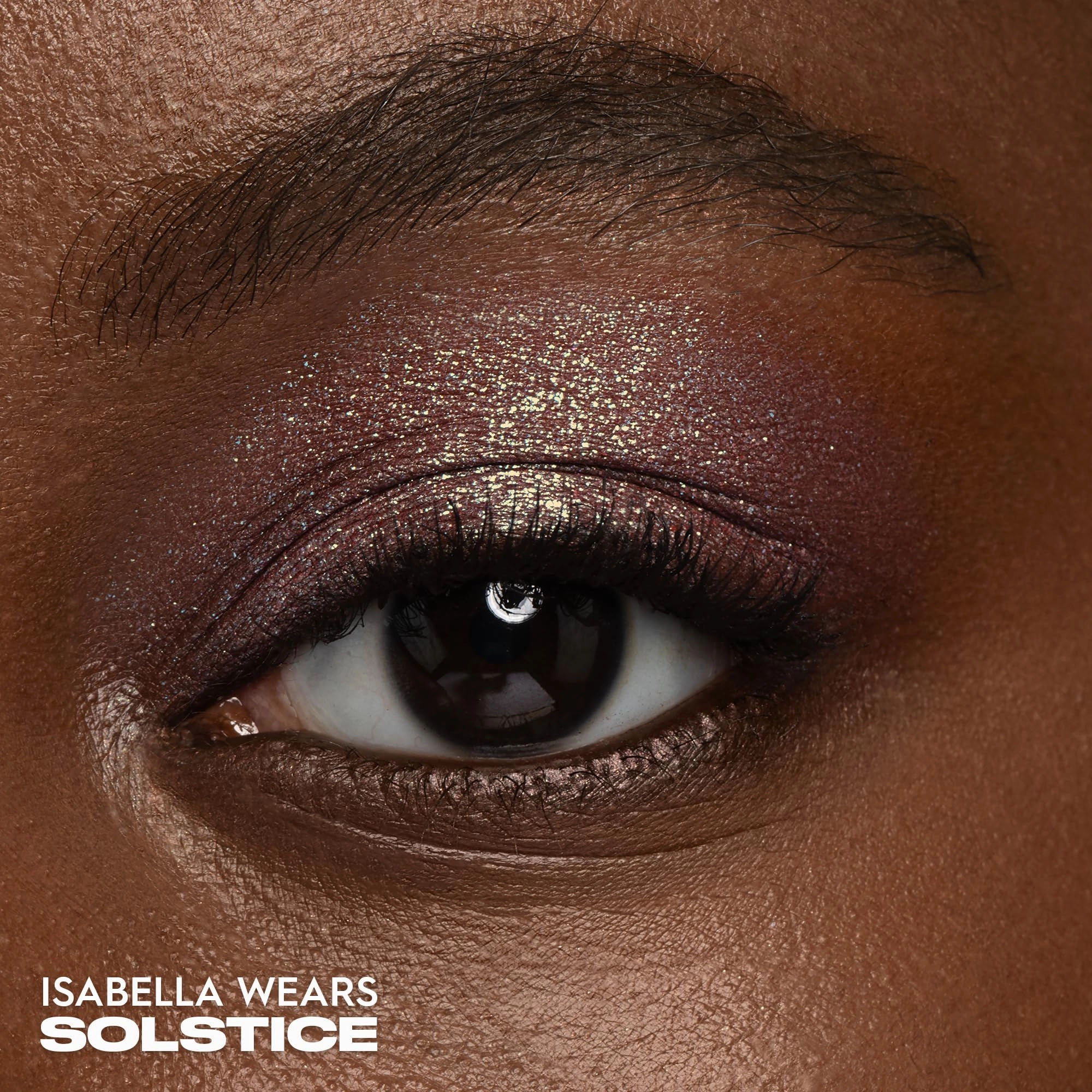 URBAN DECAY 24/7 Moondust Glitter Eyeshadow Single (Solstice - Red with Green Sparkle), Buildable Sparkly Eye Glitter, Long-lasting Shimmer Finish, Reflective Eye Shadow Topper - 0.06 oz