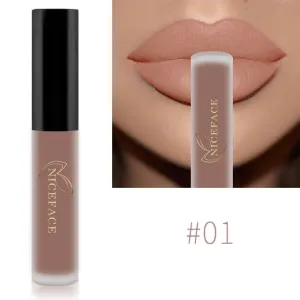 Waterproof Brand Nude Matte Liquid Lipstick Lip Gloss Moisturizer Mate Lip Stick