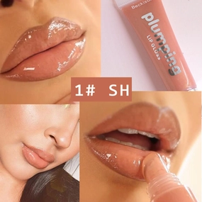 Wet Cherry Plumping Lip Gloss – Moisturizing & Volumizing Lip Plumper with Vitamin E & Mineral Oil